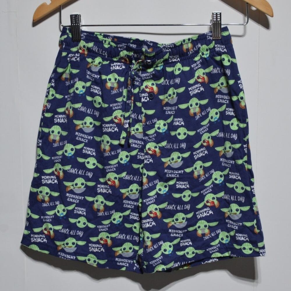 Disney Star Wars Yoda Blue Jammie Shorts Size Youth XS NWT No Top